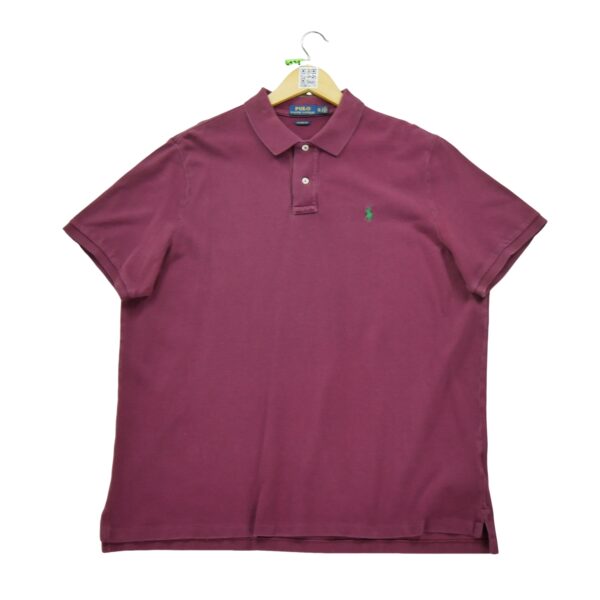 Polo manches courtes homme bordeaux Polo Ralph Lauren Col Polo