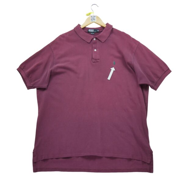 Polo manches courtes homme bordeaux Polo Ralph Lauren Col Polo