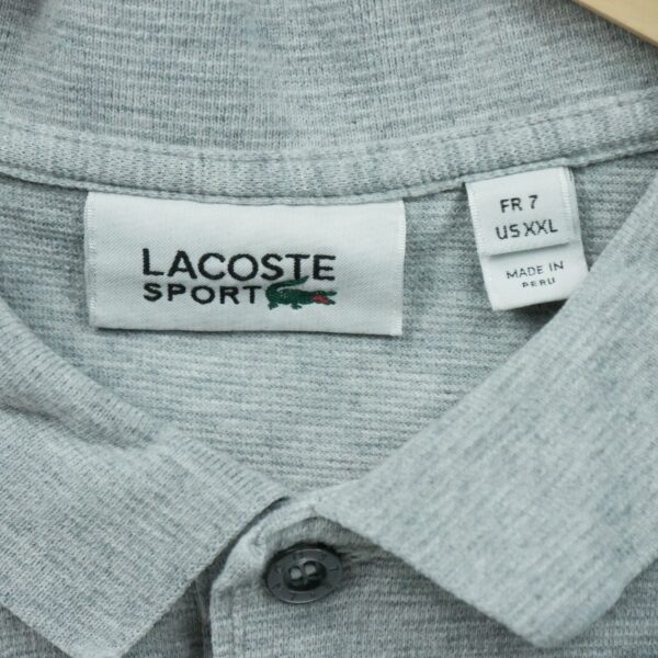 Polo manches courtes homme gris Lacoste Motif chine Col Polo