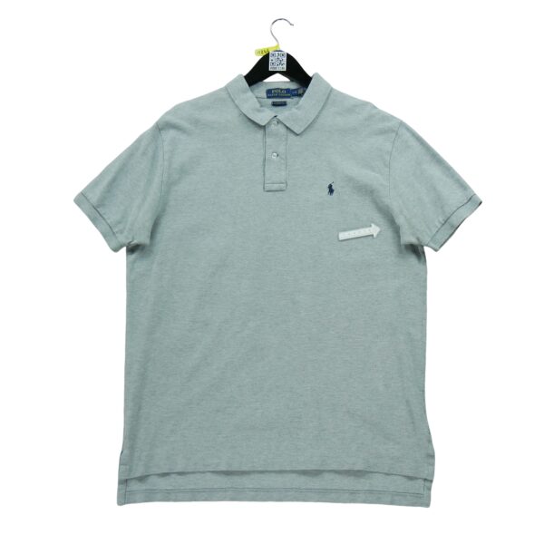 Polo manches courtes homme gris Polo Ralph Lauren Motif chine Col Polo