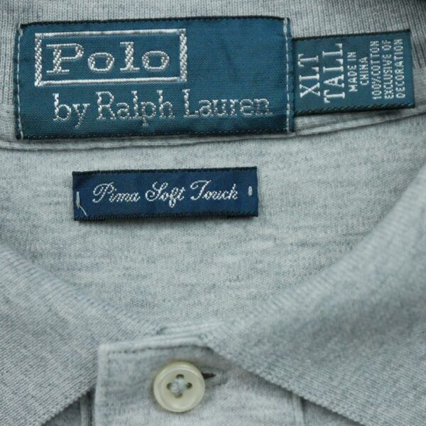 Polo manches courtes homme gris Polo Ralph Lauren Motif chine Col Polo