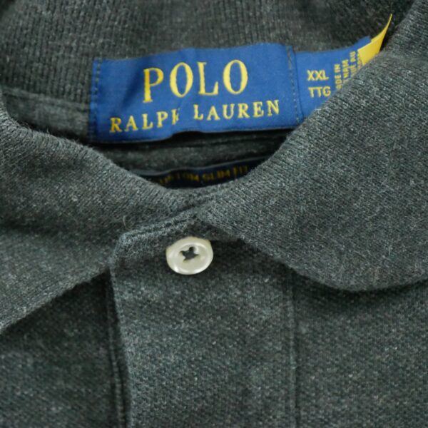 Polo manches courtes homme gris Polo Ralph Lauren Motif chine Col Polo