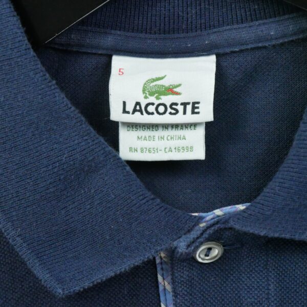Polo manches courtes homme marine Lacoste Col Polo