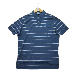 Polo manches courtes homme marine Polo Ralph Lauren Motif a rayures Col Polo