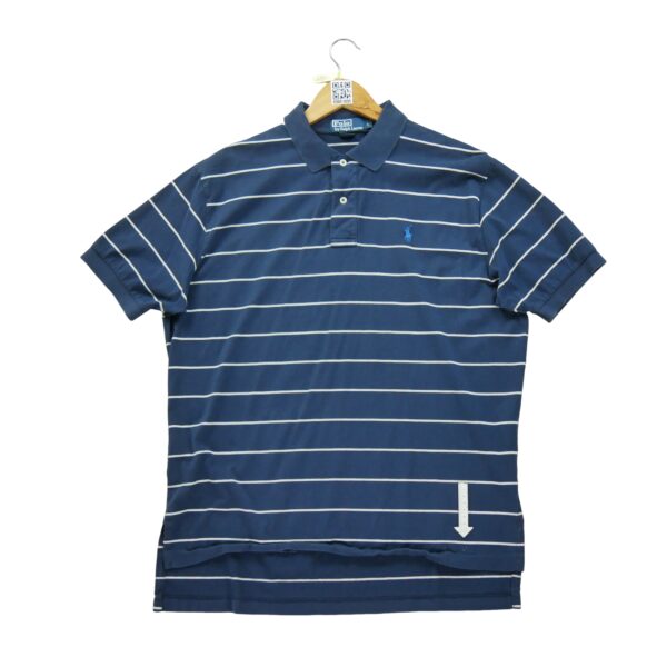 Polo manches courtes homme marine Polo Ralph Lauren Motif a rayures Col Polo