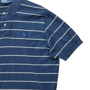 Polo manches courtes homme marine Polo Ralph Lauren Motif a rayures Col Polo