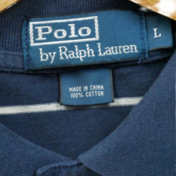 Polo manches courtes homme marine Polo Ralph Lauren Motif a rayures Col Polo