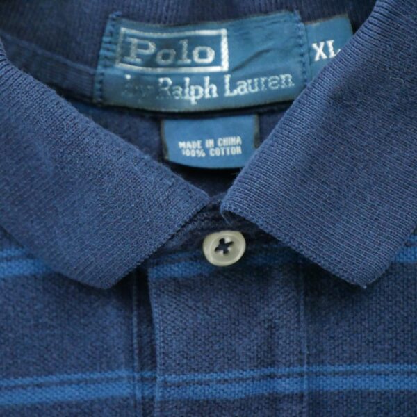 Polo manches courtes homme marine Polo Ralph Lauren Motif a rayures Col Polo