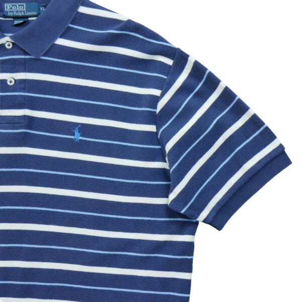 Polo manches courtes homme marine Polo Ralph Lauren Motif a rayures Col Polo