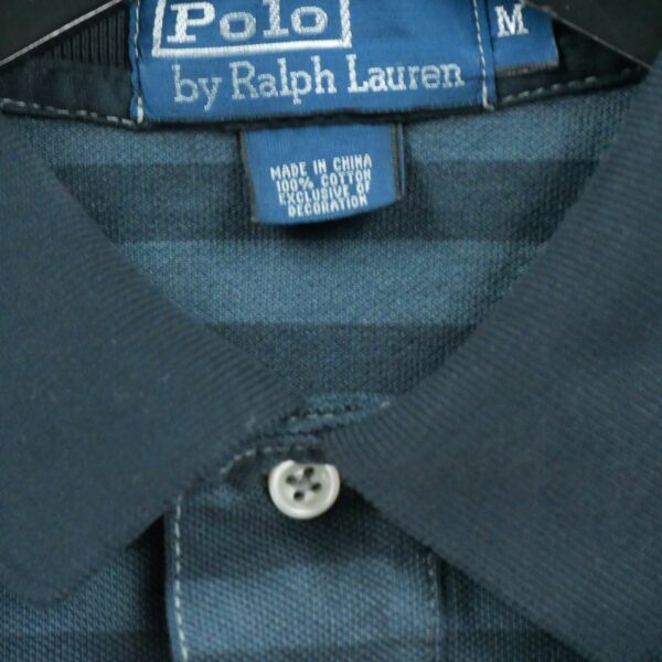 Polo manches courtes homme marine Polo Ralph Lauren Motif a rayures Col Polo