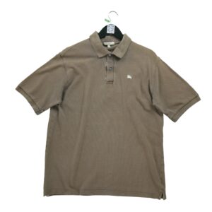 Polo manches courtes homme marron Burberry Col Polo