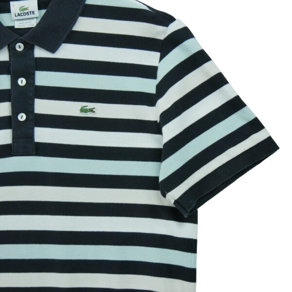 Polo manches courtes homme noir Lacoste Motif a rayures Col Polo