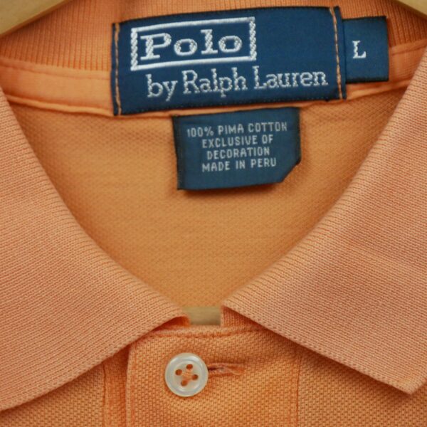 Polo manches courtes homme orange Polo Ralph Lauren Col Polo