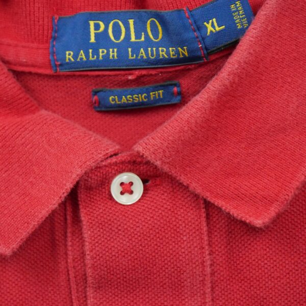 Polo manches courtes homme rouge Polo Ralph Lauren Col Polo