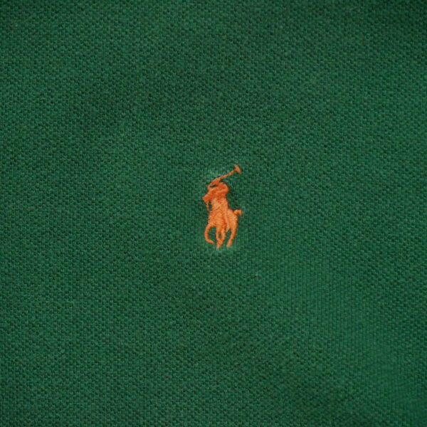 Polo manches longues enfant vert Polo Ralph Lauren Col Polo