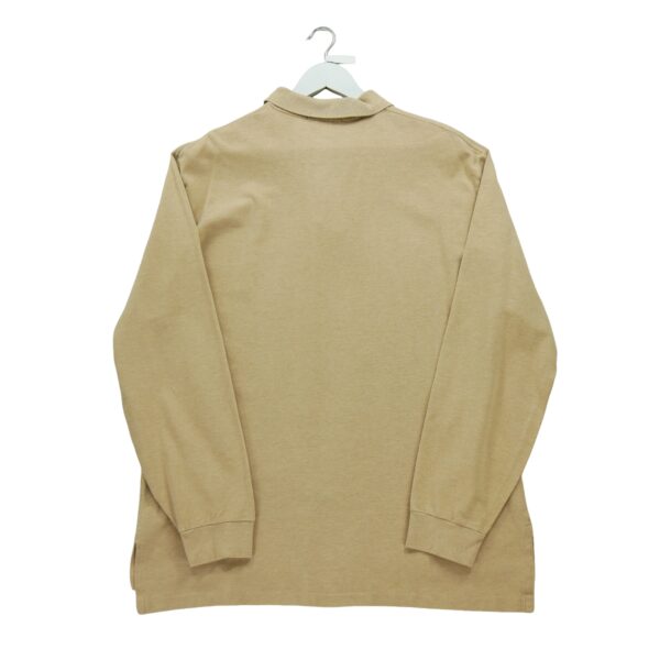 Polo manches longues homme beige Polo Ralph Lauren Col Polo