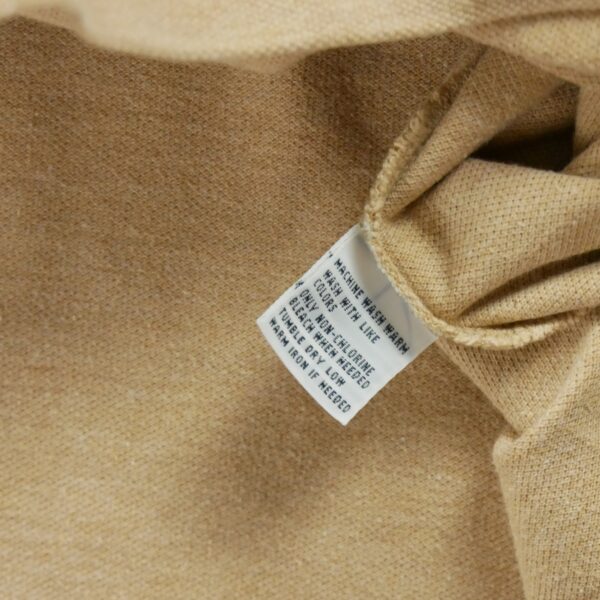 Polo manches longues homme beige Polo Ralph Lauren Col Polo
