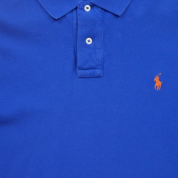 Polo manches longues homme bleu Polo Ralph Lauren Col Polo