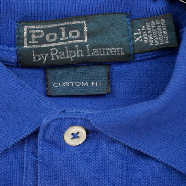 Polo manches longues homme bleu Polo Ralph Lauren Col Polo
