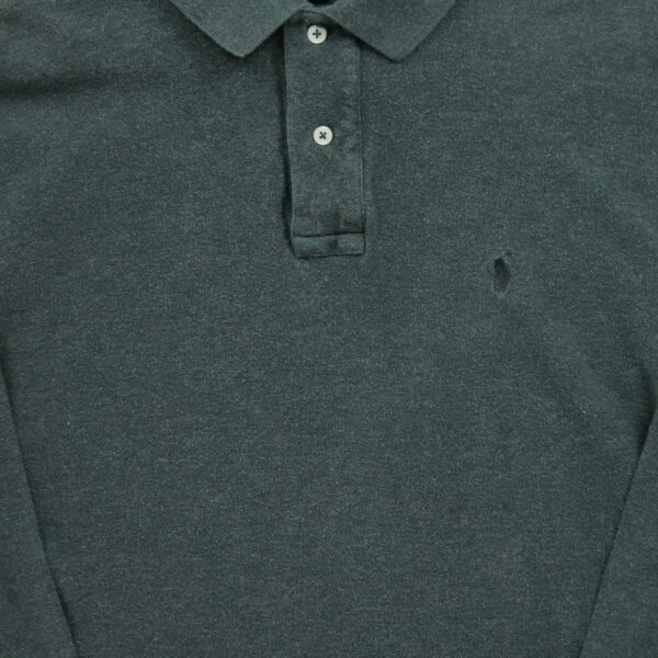 Polo manches longues homme gris Polo Ralph Lauren Col Polo