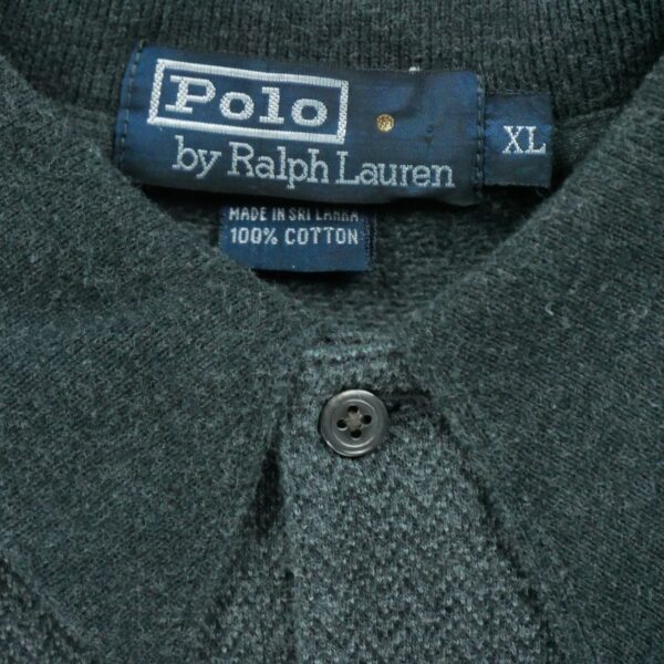 Polo manches longues homme gris Polo Ralph Lauren Motif a motifs Col Polo