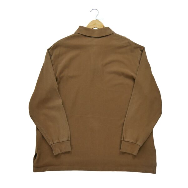 Polo manches longues homme marron Polo Ralph Lauren Col Polo
