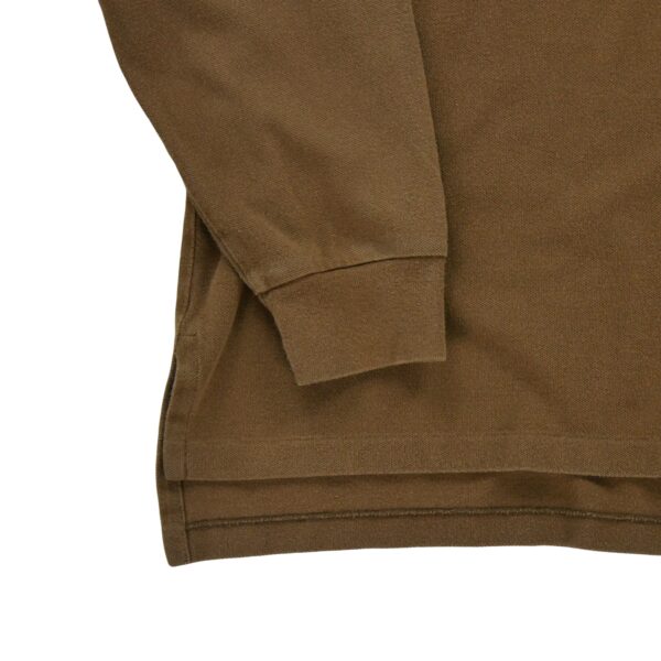 Polo manches longues homme marron Polo Ralph Lauren Col Polo