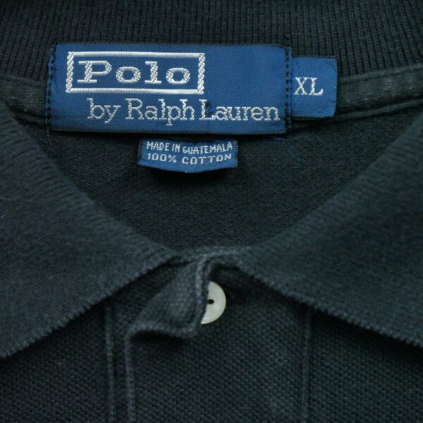 Polo manches longues homme noir Polo Ralph Lauren Col Polo