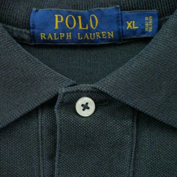 Polo manches longues homme noir Polo Ralph Lauren Col Polo