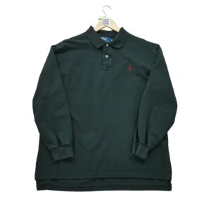 Polo manches longues homme noir Polo Ralph Lauren Col Polo