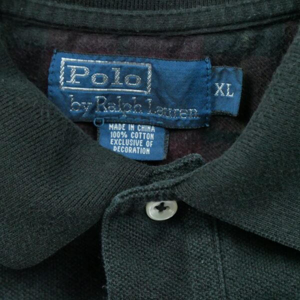 Polo manches longues homme noir Polo Ralph Lauren Col Polo