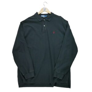 Polo manches longues homme noir Polo Ralph Lauren Col Polo