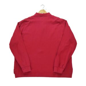 Polo manches longues homme rouge Polo Ralph Lauren Col Polo