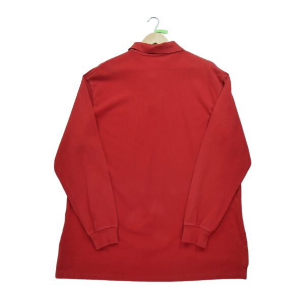 Polo manches longues homme rouge Polo Ralph Lauren Col Polo