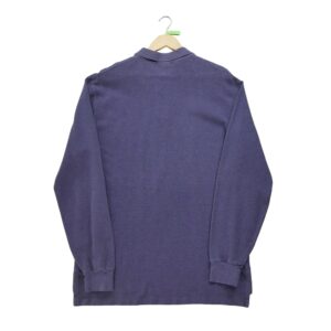 Polo manches longues homme violet Polo Ralph Lauren Col Polo