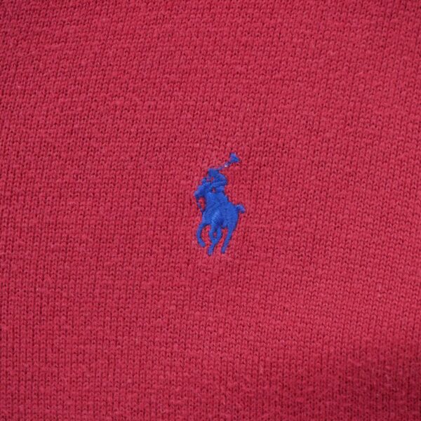 Pull enfant manches longues rouge Polo Ralph Lauren Col V