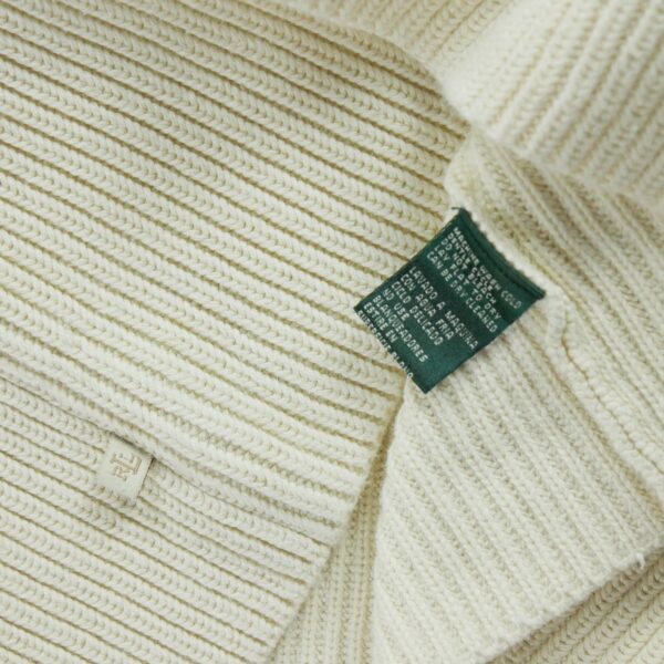 Pull femme manches longues beige Polo Ralph Lauren Col Chale