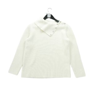 Pull femme manches longues beige Polo Ralph Lauren Col Chale
