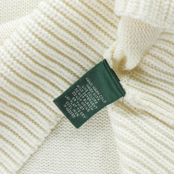 Pull femme manches longues beige Polo Ralph Lauren Col Montant