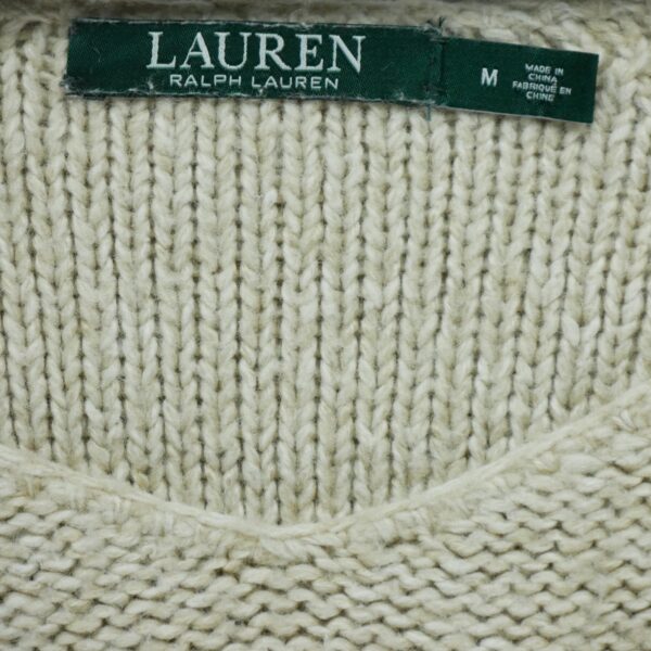 Pull femme manches longues beige Polo Ralph Lauren Col Rond