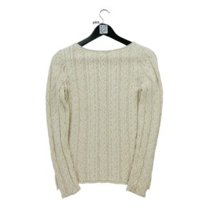 Pull femme manches longues beige Polo Ralph Lauren Col Rond