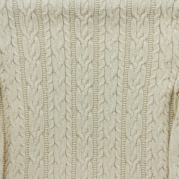Pull femme manches longues beige Polo Ralph Lauren Col Rond