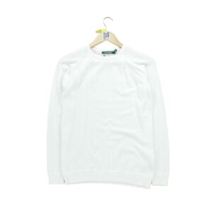 Pull femme manches longues blanc Polo Ralph Lauren Col Rond