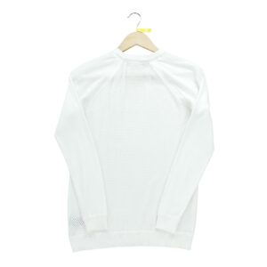 Pull femme manches longues blanc Polo Ralph Lauren Col Rond