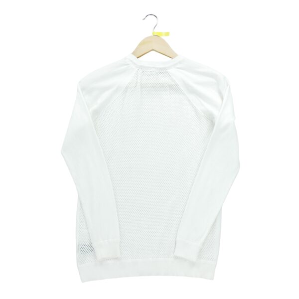 Pull femme manches longues blanc Polo Ralph Lauren Col Rond