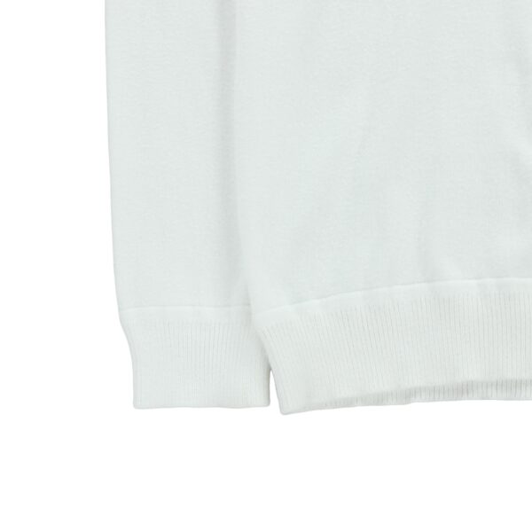 Pull femme manches longues blanc Polo Ralph Lauren Col Rond