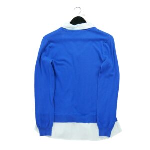 Pull femme manches longues bleu Polo Ralph Lauren Col Polo