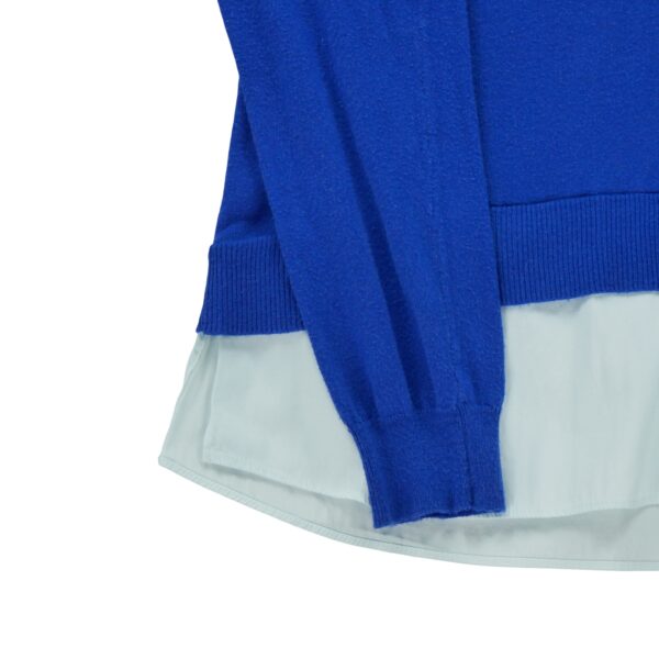 Pull femme manches longues bleu Polo Ralph Lauren Col Polo