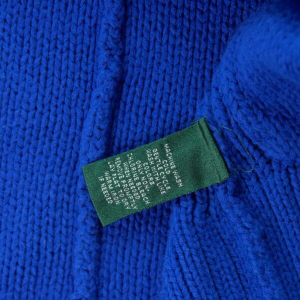 Pull femme manches longues bleu Polo Ralph Lauren Col Revert