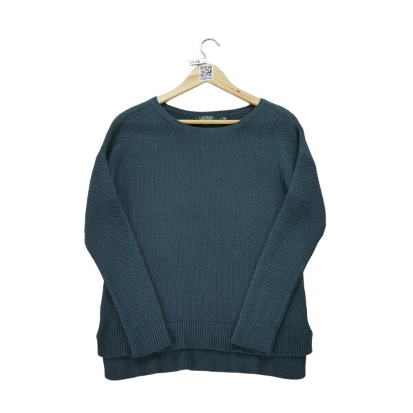 Pull femme manches longues bleu Polo Ralph Lauren Col Rond